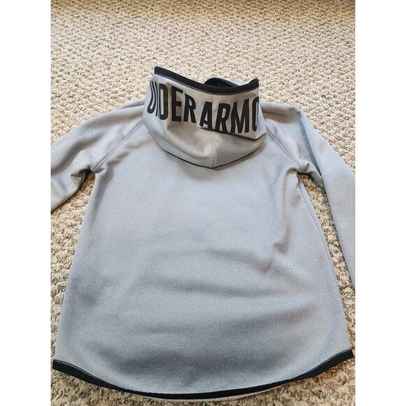 Under Armour Storm Grey Hooded Sweatshirt Youth Medium - Picture 5 of 5